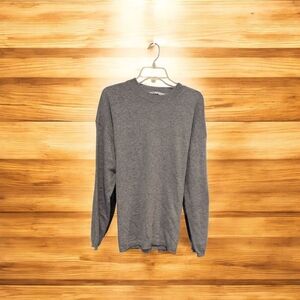 Zara Charcoal Gray Crew Neck Sweater